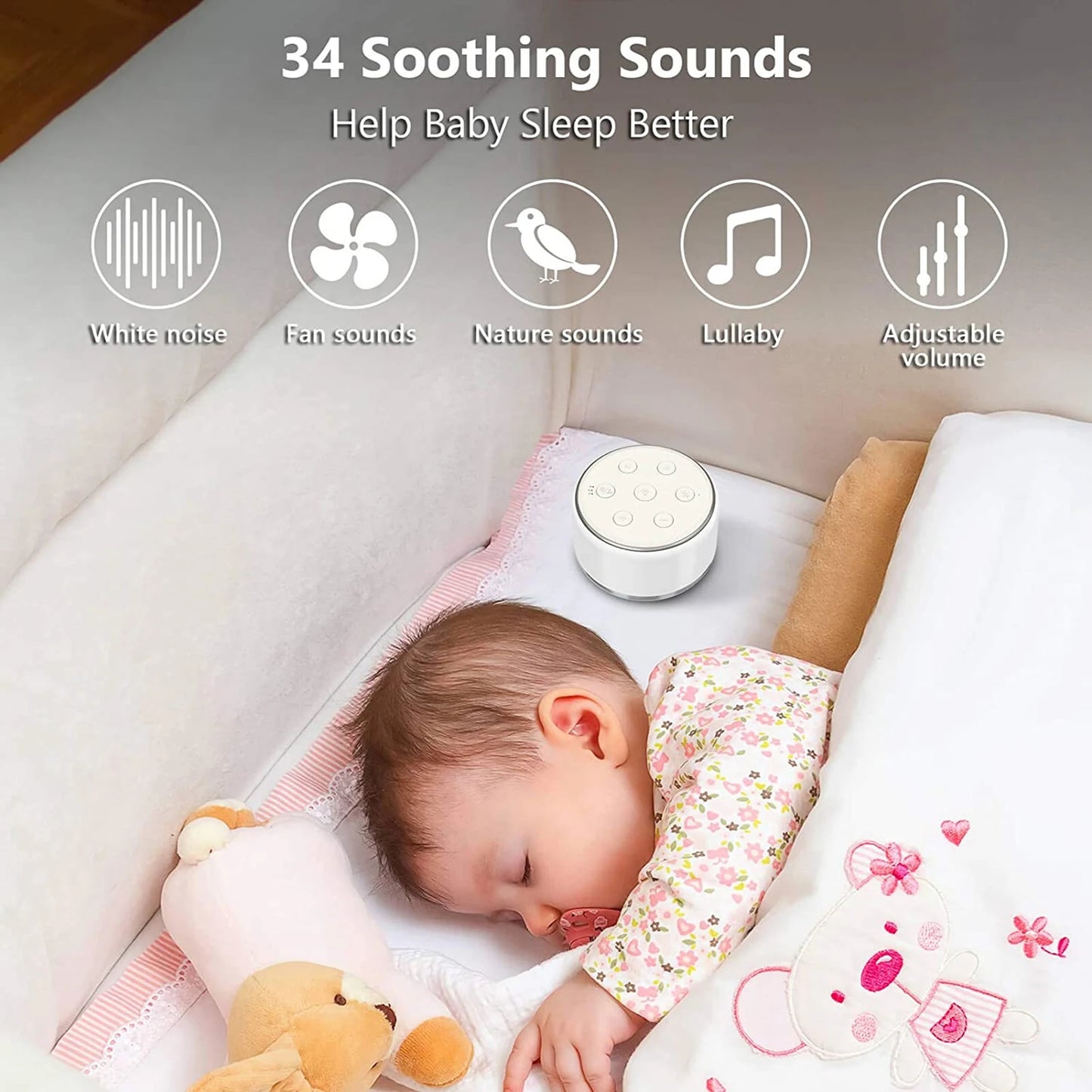LullaLight™ Portable White Noise Machine